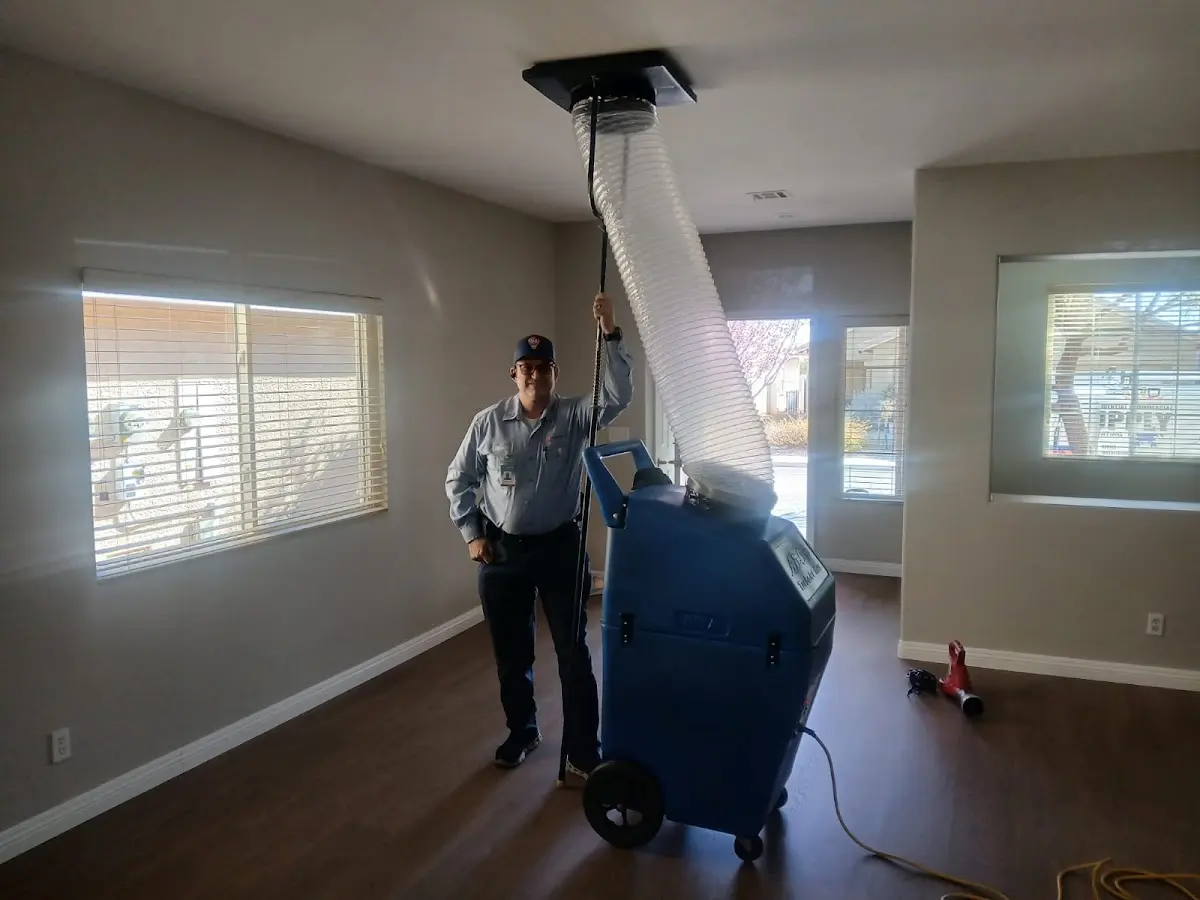 Professional Dryer Vent Cleaning work inside a Gulfport home